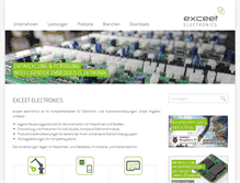 Tablet Screenshot of exceet-electronics.com